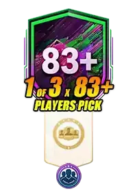 83+ 1 of 3 Player Pick