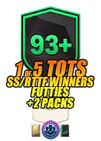 93+ 1 of 5 TOTS, SS, RTTF Winners or FUTTIES Player Pick