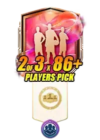 86+ 2 of 3 Player Pick