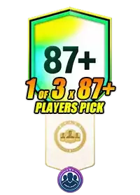 87+ 1 of 3 Player Pick
