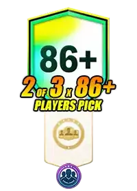 86+ 2 of 3 Player Pick