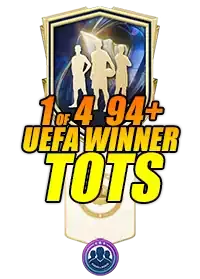 1 of 4 94+ UEFA Winners & TOTS Player Pick