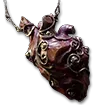 Carnage Heart Amber Amulet